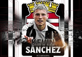 Cartel de presentación del fichaje de Kevin Sánchez.