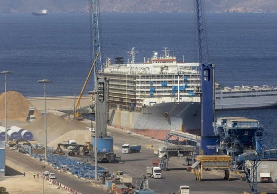 Actividad en el puerto de Cartagena.