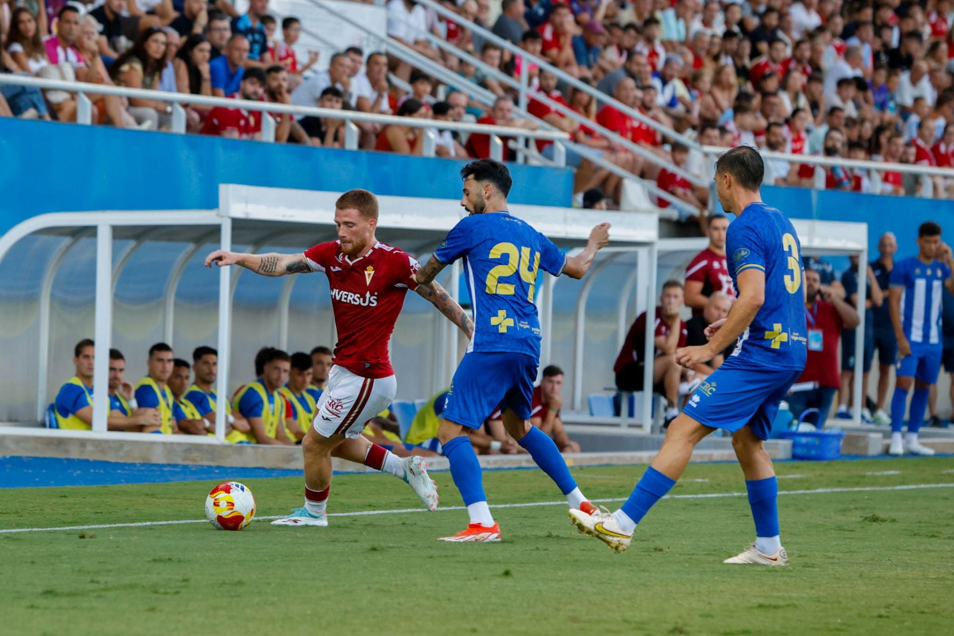El Real Murcia gana el VII Trofeo Alcalde de Lorca al imponerse al Lorca Deportiva, en imágenes