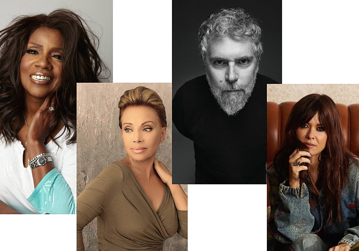 Los cantantes Gloria Gaynor, Paloma San Basilio, Iván Ferreiro y Vanesa Martín.