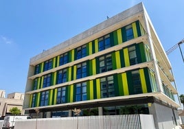 Imagen de la nueva residencia universitaria JC1, situada en Senda de Granada.