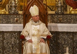 Lorca Planes, en junio, durante la celebración de sus bodas de oro sacerdotales.