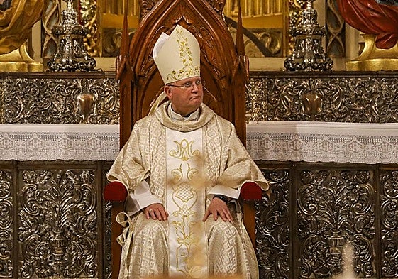 Lorca Planes, en junio, durante la celebración de sus bodas de oro sacerdotales.