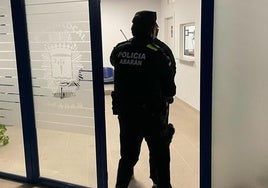 Un agente de la Policía Local de Abarán, en una imagen de archivo.