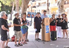 Presentación del abrazo al Mar Menor, que se celebrará este sábado.