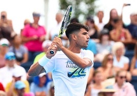 Carlos Alcaraz, en Cincinnati.