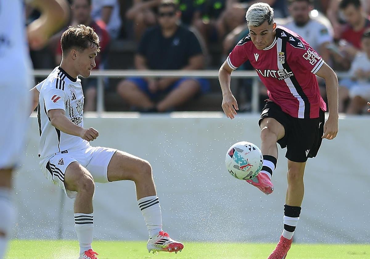 Luismi Redondo, en el partido de pretemporada contra el Albacete.