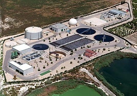 Imagen aérea de la EDAR de Molina de Segura.
