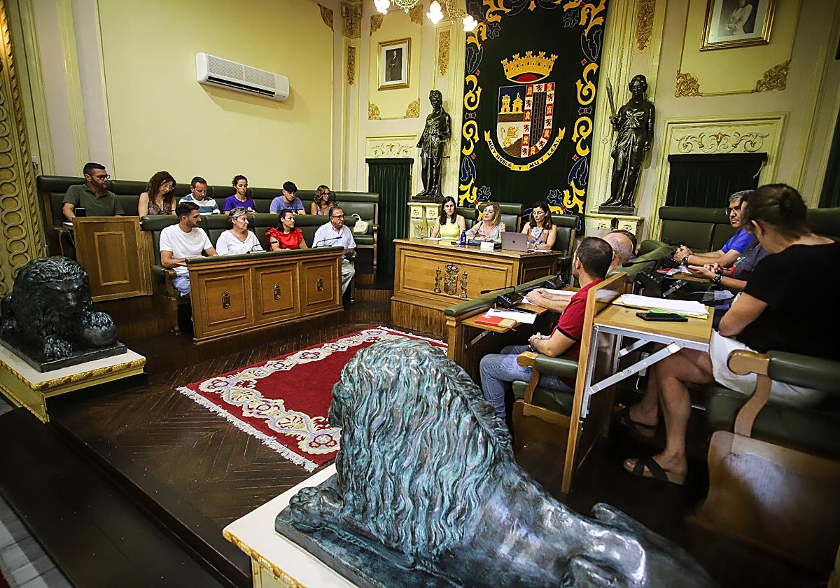 Pleno municipal celebrado en el Ayuntamiento de Jumilla el pasado viernes 8 de agosto.