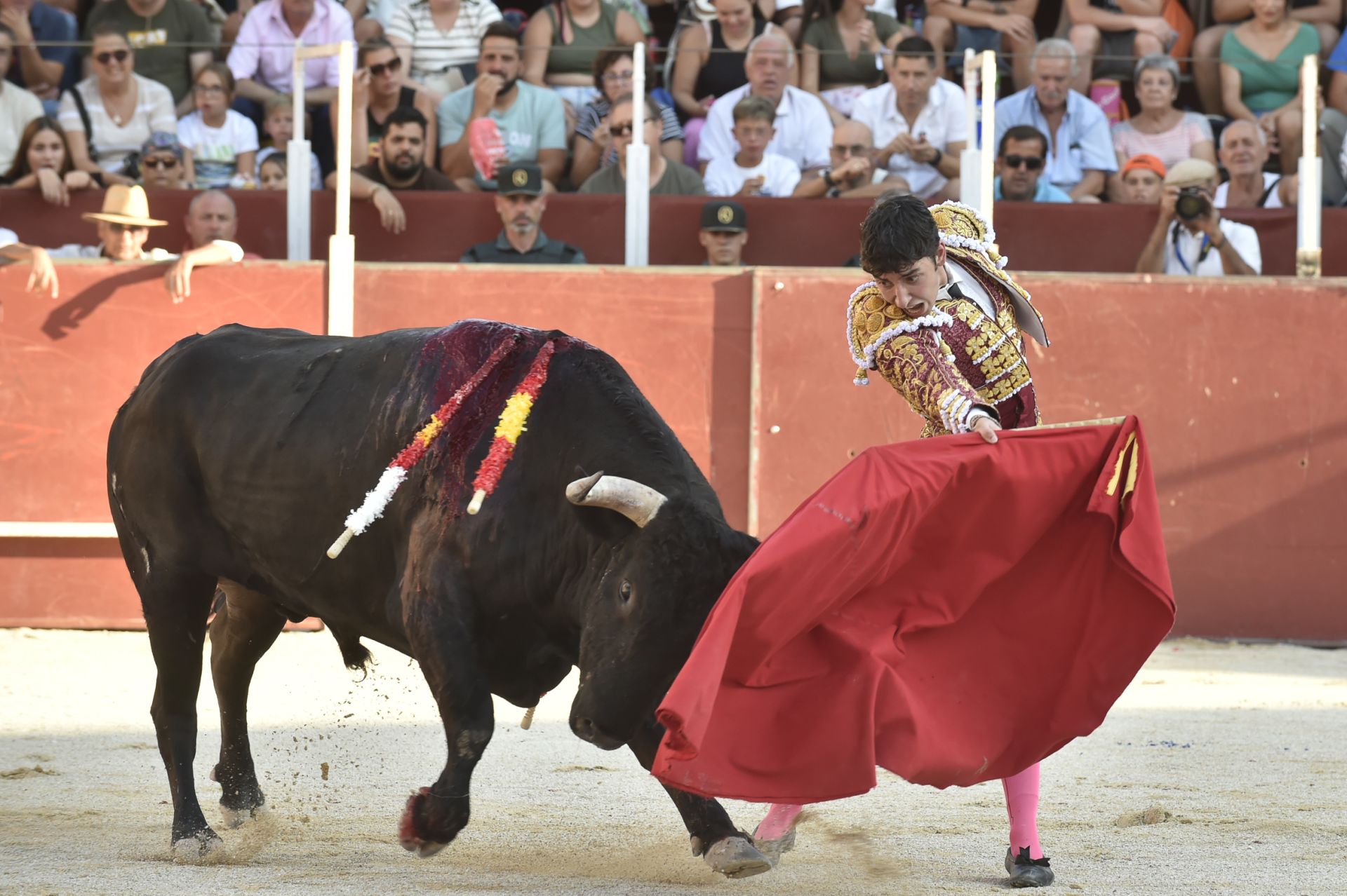 La novillada del domingo de la Feria de Blanca, en imágenes