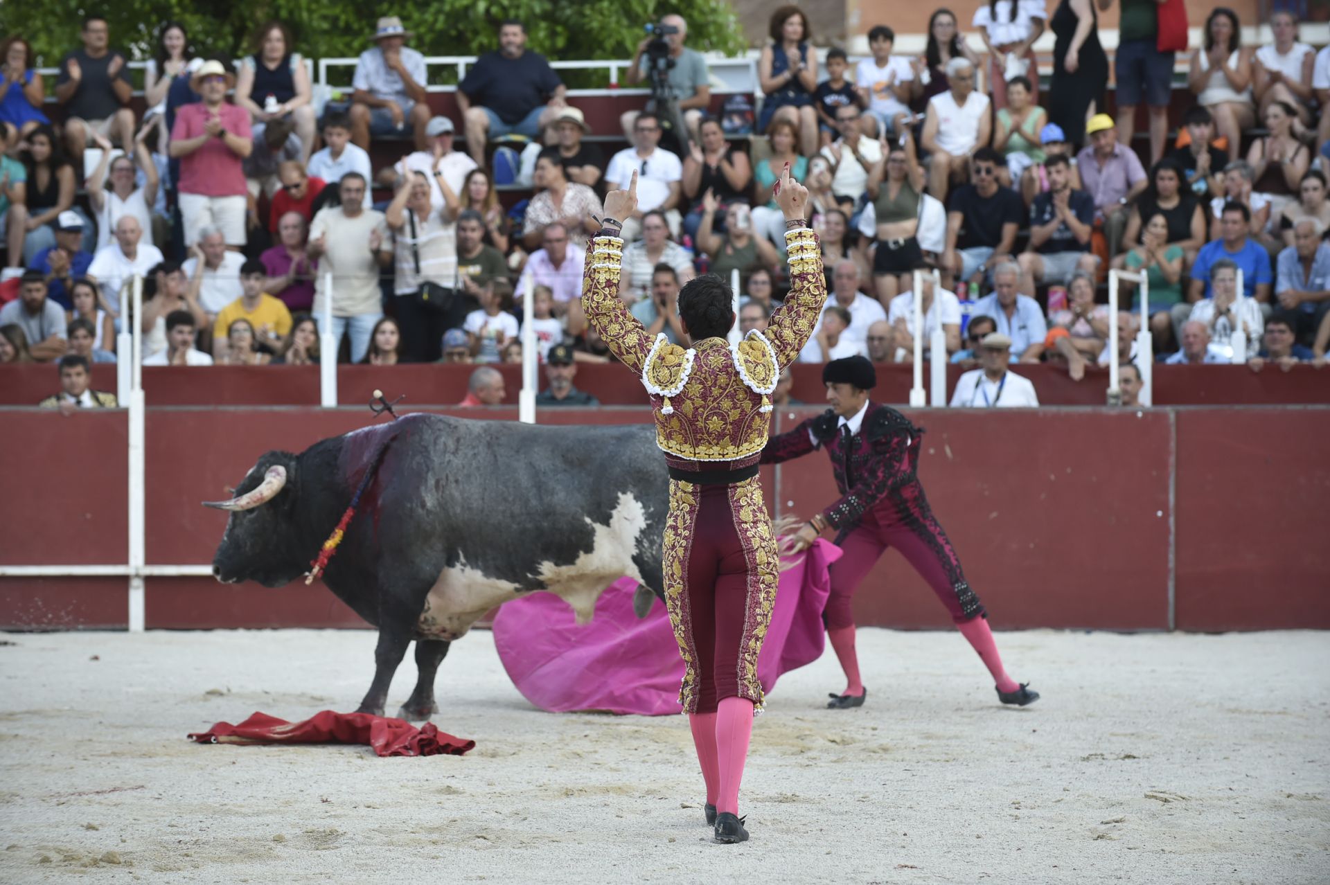 La novillada del domingo de la Feria de Blanca, en imágenes