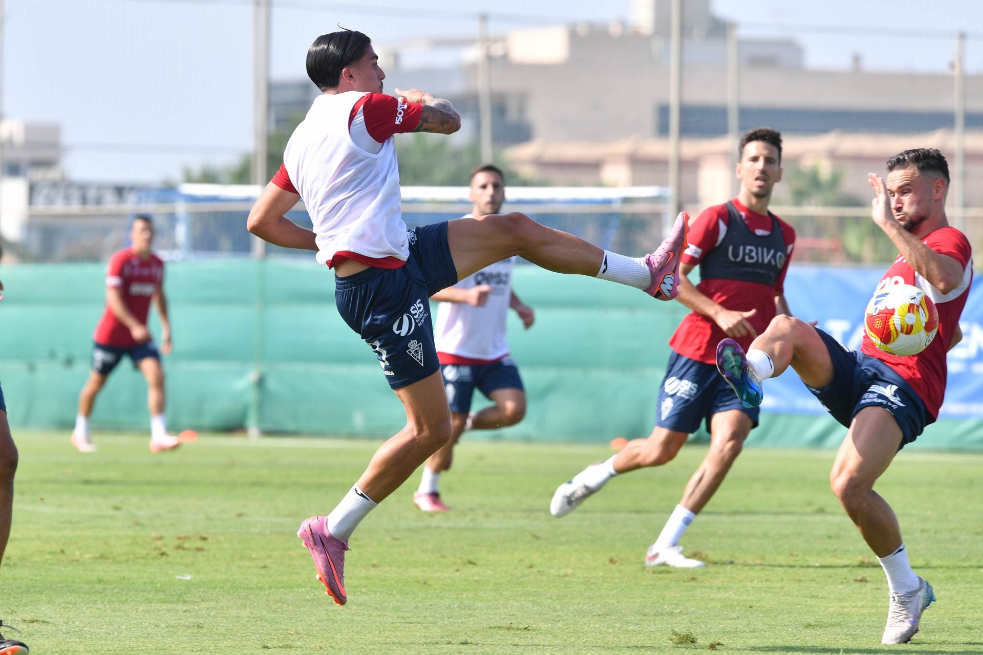 El entrenamiento del Real Murcia, en imágenes