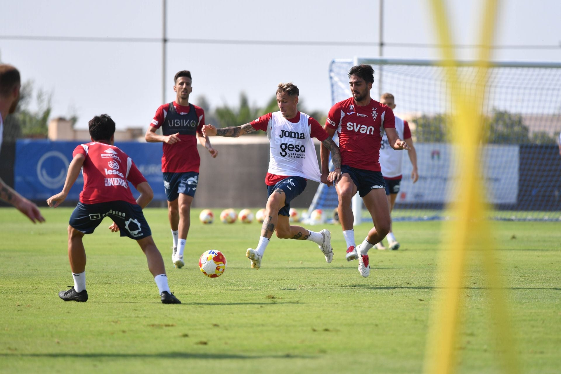 El entrenamiento del Real Murcia, en imágenes