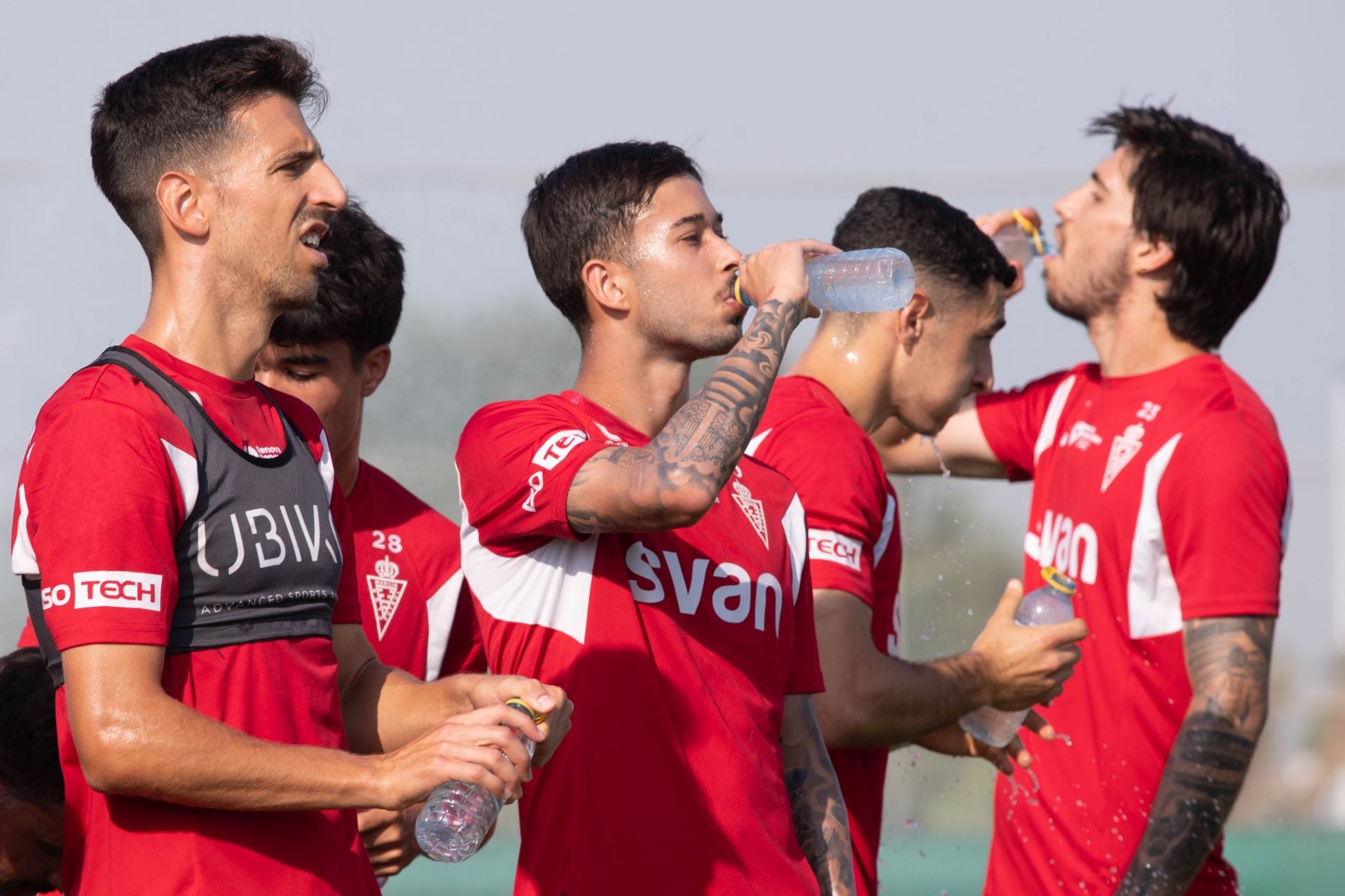 El entrenamiento del Real Murcia, en imágenes