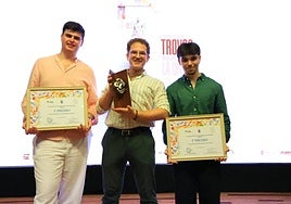 Miguel Ángel 'El Marqués', Juan Diego Celdrán 'Barbarroja', ganador de esta séptima edición, y Tomás Parra.