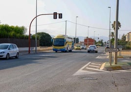 Un tramo de la antigua Carretera de Águilas incluido en las actuaciones, en la pedanía lorquina de Campillo.