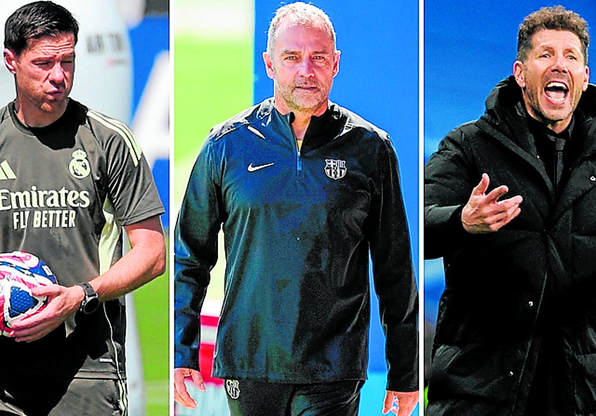 Xabi Alonso, Flick y Simeone.