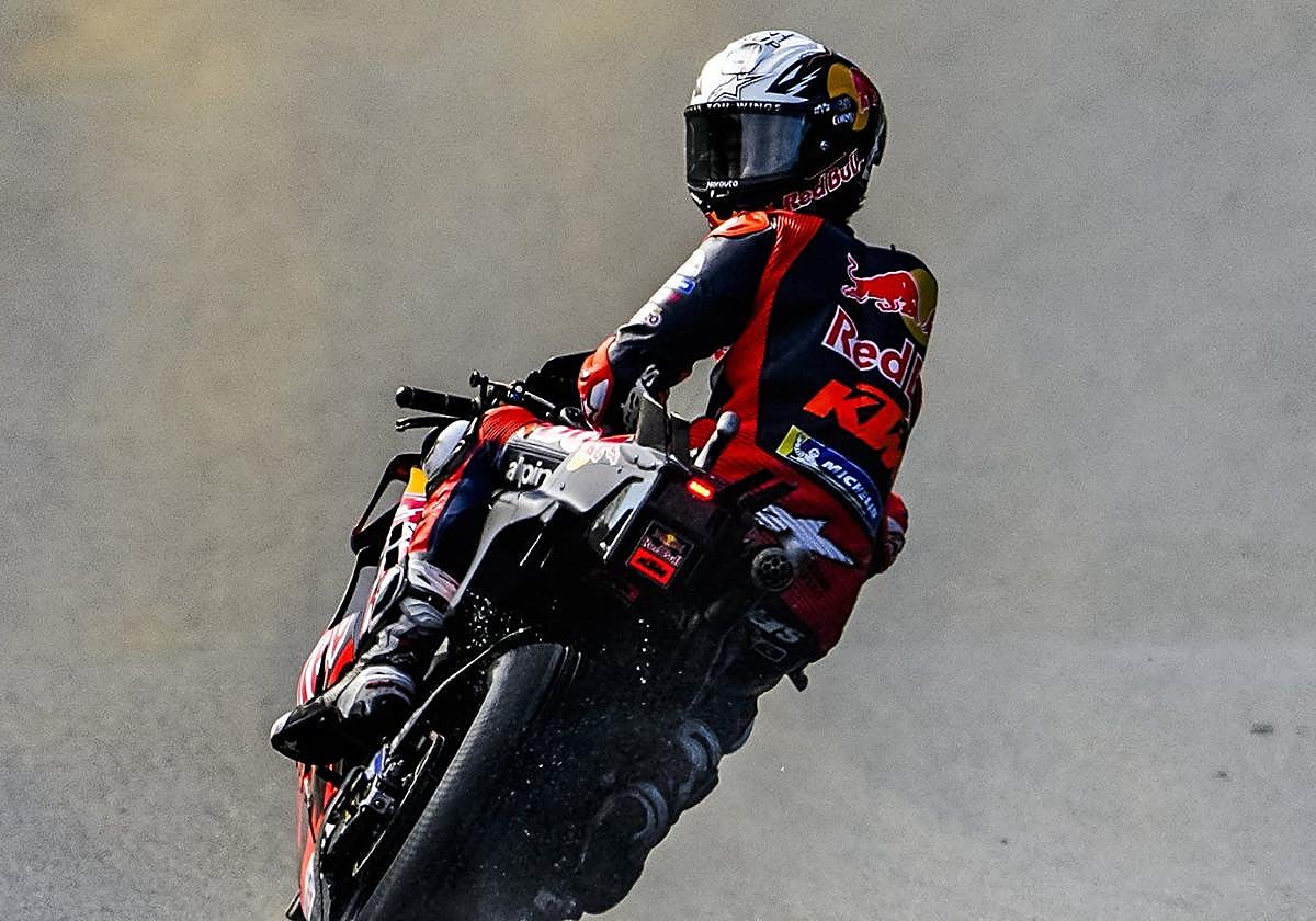 Pedro Acosta, durante el último Gran Premio de la temporada en República Checa.