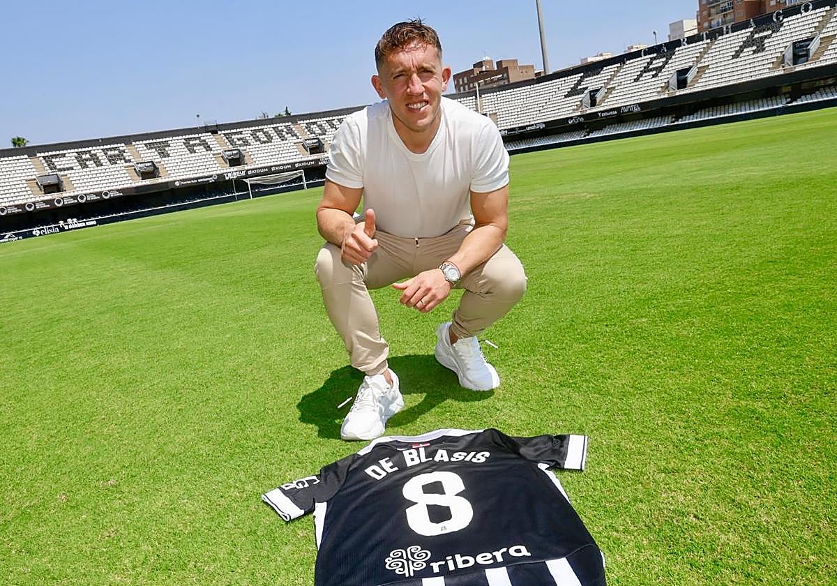 Pablo De Blasis, este jueves, en el Cartagonova.