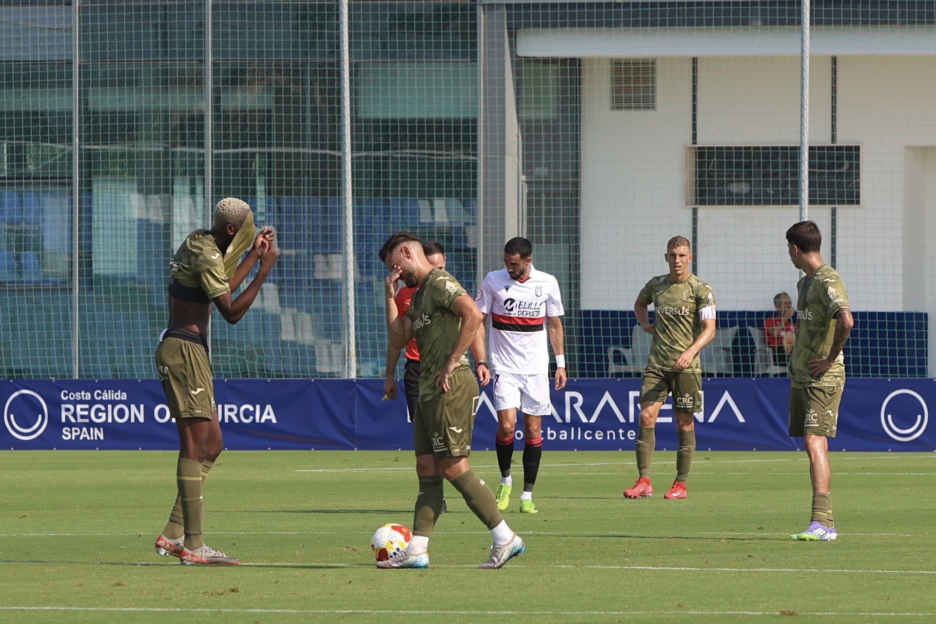 En imágenes, el partido de pretemporada entre el Real Murcia y el Melilla