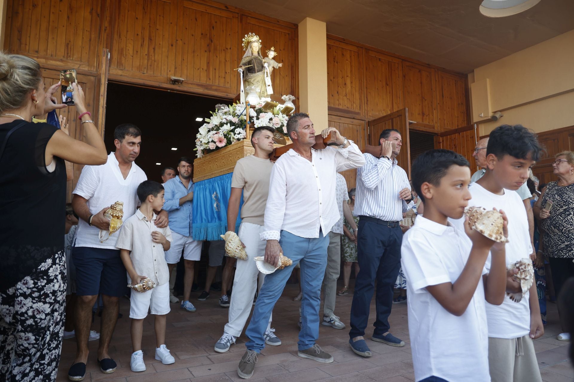 En imágenes, procesiones de la Virgen de La Asunción en Los Alcázares, Cabo de Palos y Los Nietos