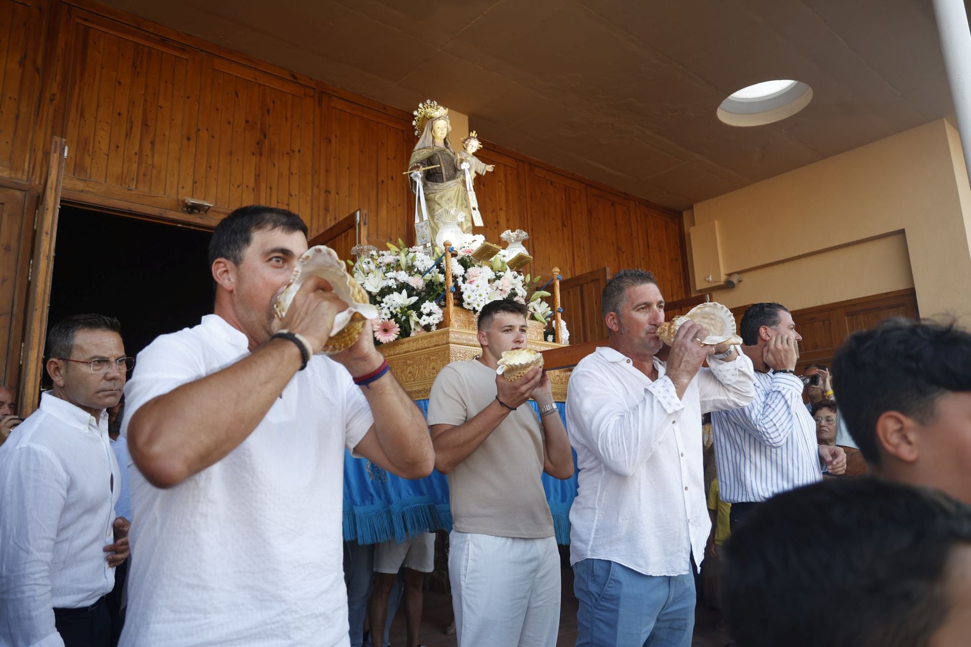 En imágenes, procesiones de la Virgen de La Asunción en Los Alcázares, Cabo de Palos y Los Nietos