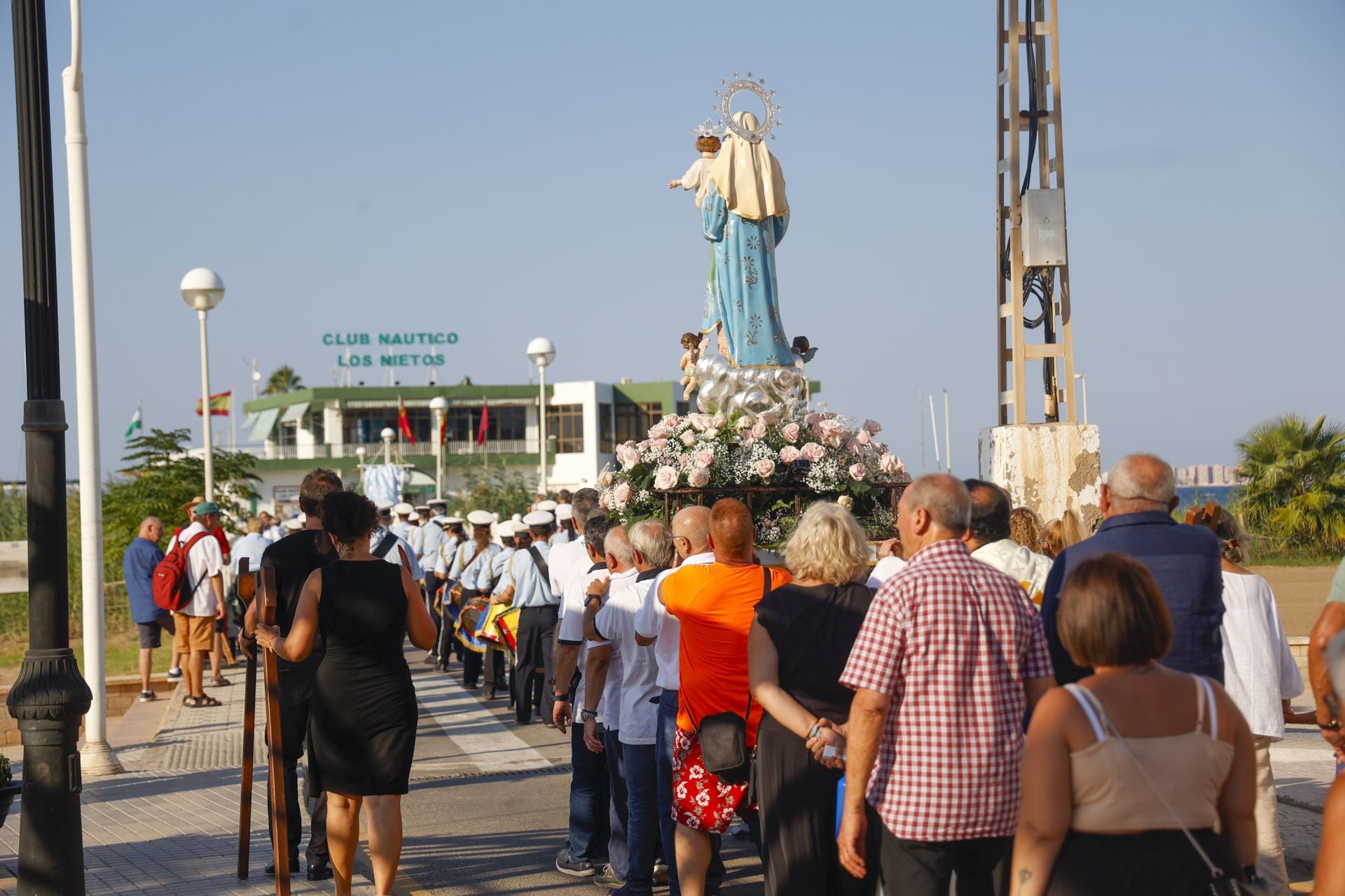 En imágenes, procesiones de la Virgen de La Asunción en Los Alcázares, Cabo de Palos y Los Nietos