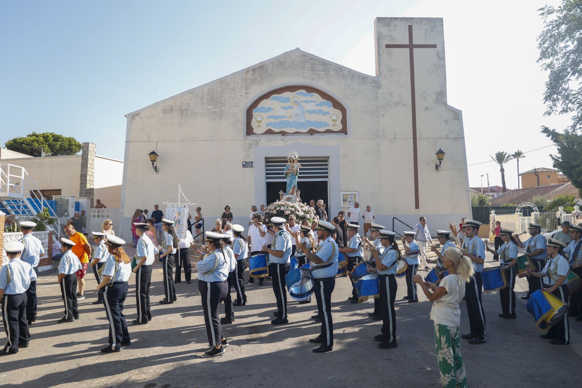 En imágenes, procesiones de la Virgen de La Asunción en Los Alcázares, Cabo de Palos y Los Nietos
