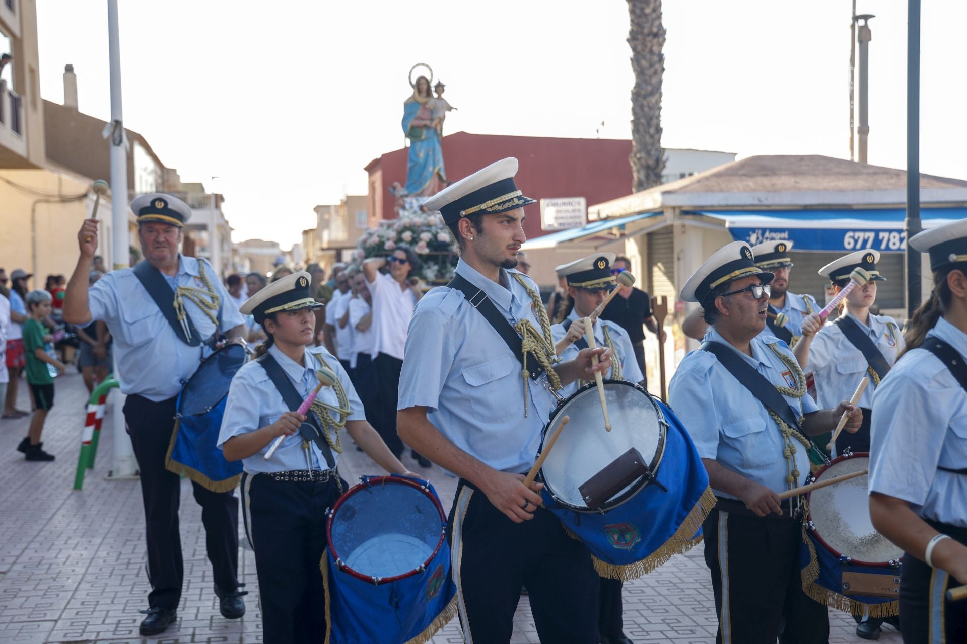 En imágenes, procesiones de la Virgen de La Asunción en Los Alcázares, Cabo de Palos y Los Nietos