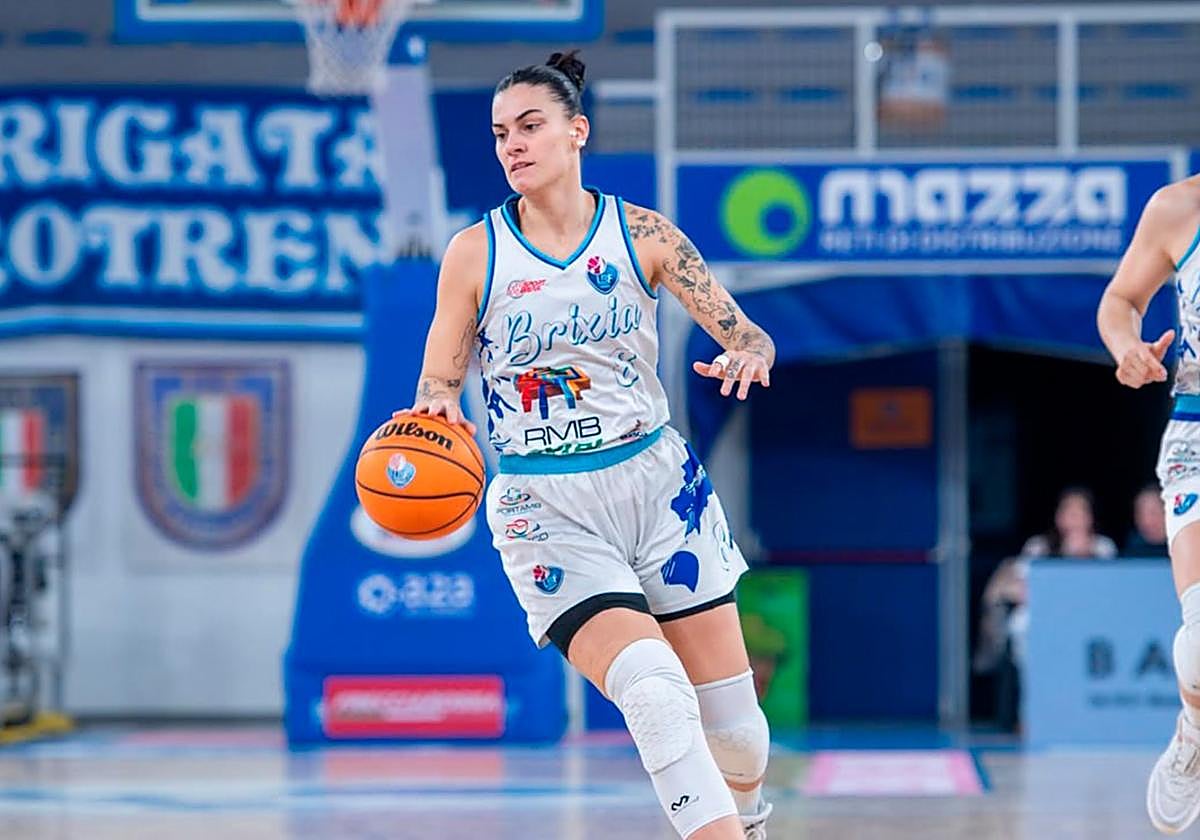 Marzia Tagliamento, con el RMB Brixia Basket, su anterior club.