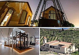 Mina Las Matildes, antiguo Liceo de Obreros para Museo Minera de La Unión y monasterio de San Ginés de la Jara.