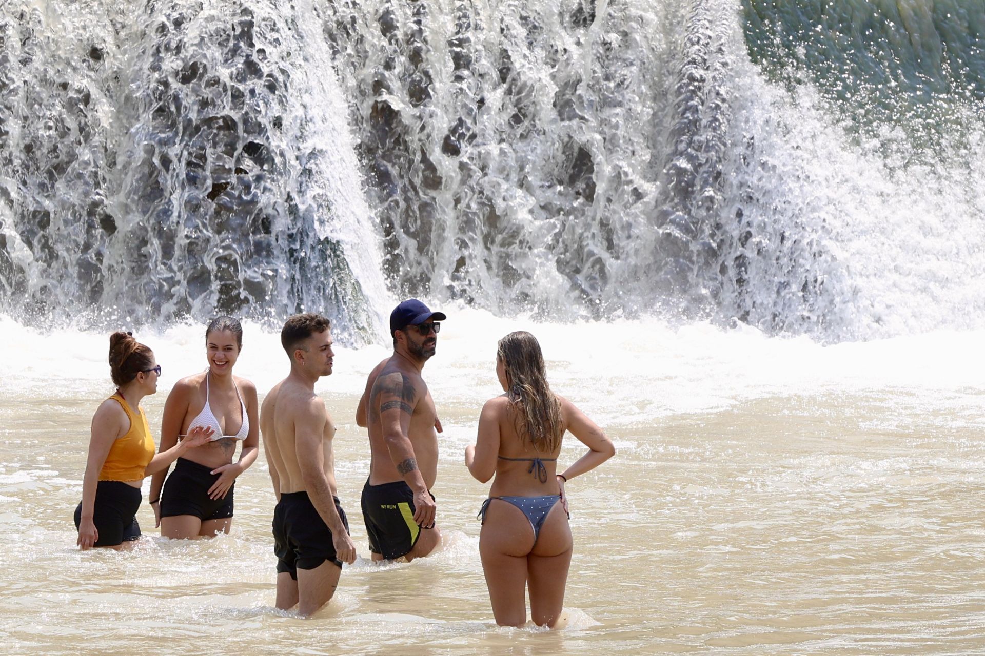En imágenes, los ríos de la Región de Murcia se convierten en refugio contra la ola de calor
