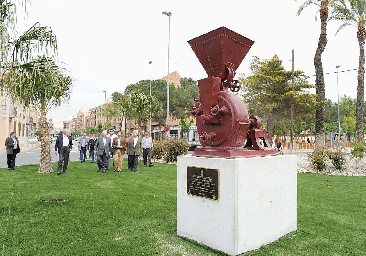 Inauguración delmonumento alpimentón de Espinardo.