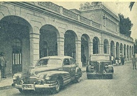 Pórticos y Casino del balneario de Fortuna-Leana (c. 1950).