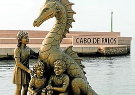 Imagen generada con IA del Salabrio en la bocana de Cabo de Palos.