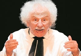 Rafael Álvarez 'El Brujo', habitual de San Javier, en una imagen tomada el año pasado durante la representación de 'Mi vida en el arte'.