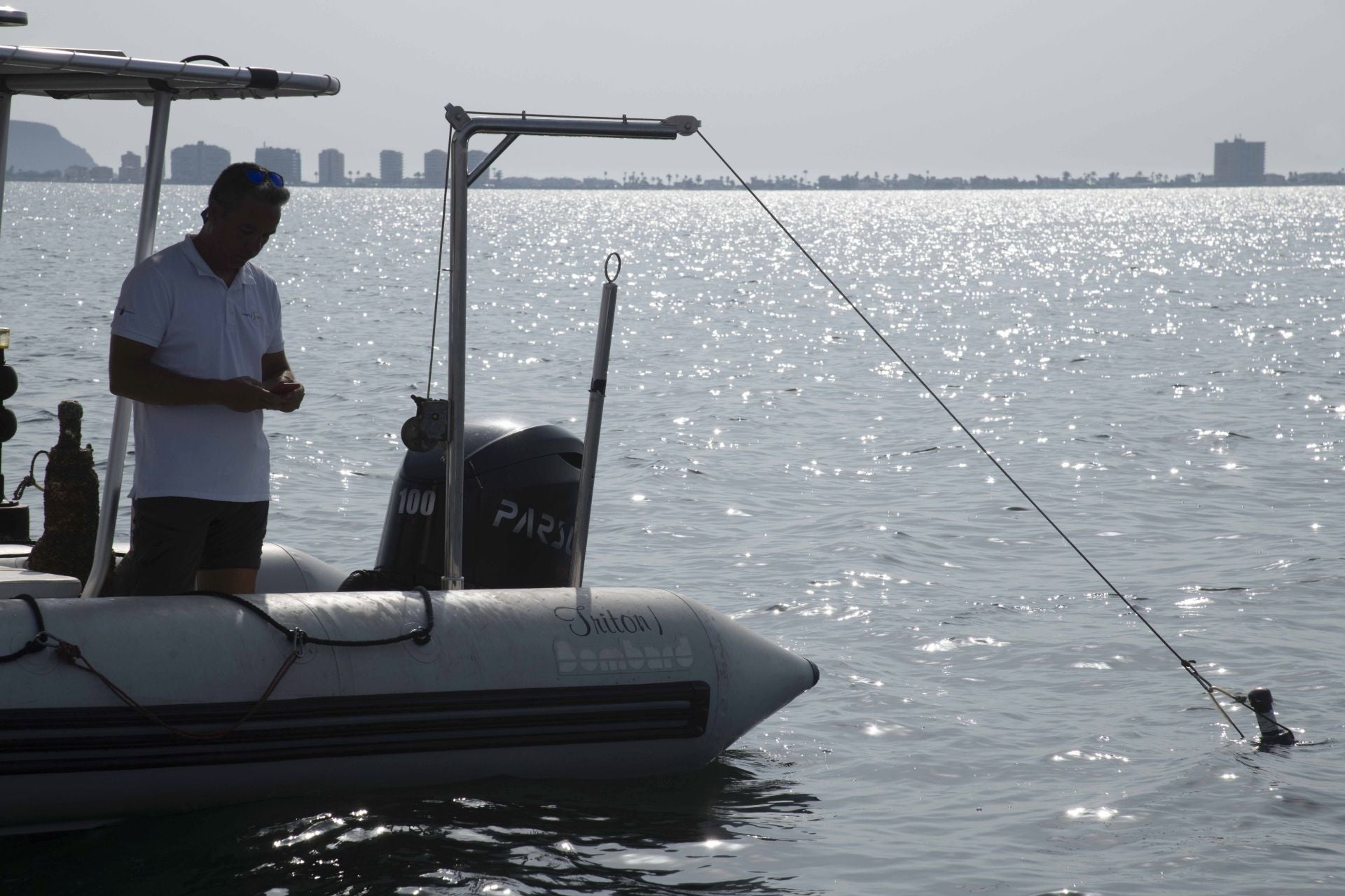 La red de sensores de medición del estado del Mar Menor, en imágenes