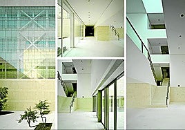 Pabellón Docente en el Hospital Virgen de la Arrixaca. Mª Soledad Madridejos Fernández, Juan Carlos Sancho Osinaga, Miguel Ángel Alonso del Val y Rufino Hernández Minguillón. 2001.