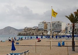 Una bandera amarilla, en una imagen de archivo.