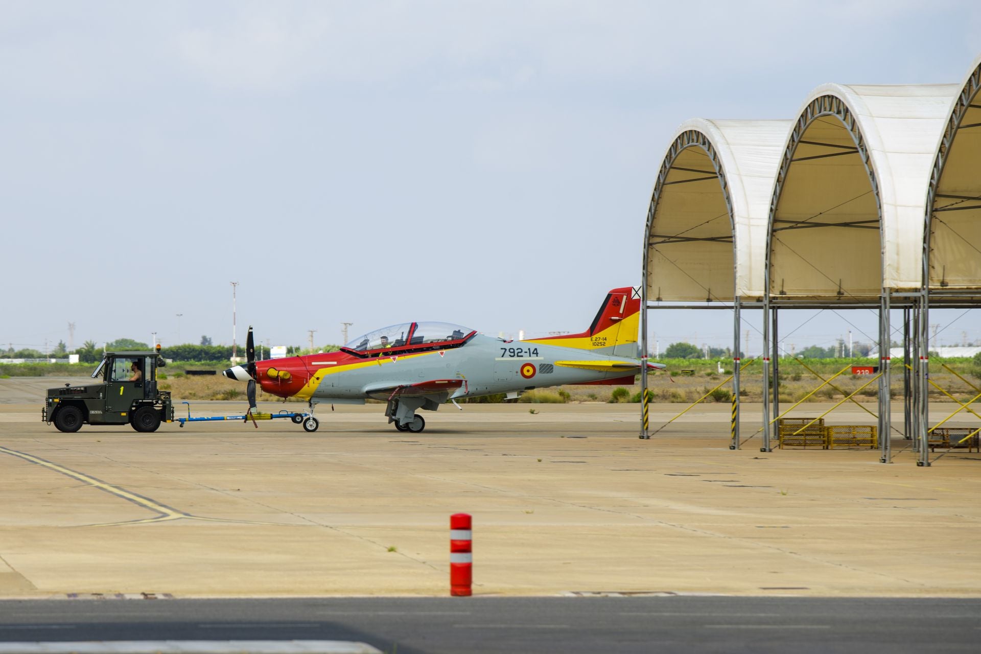 En imágenes, la puesta a punto en la Academia General del Aire antes de la llegada de la Princesa Leonor