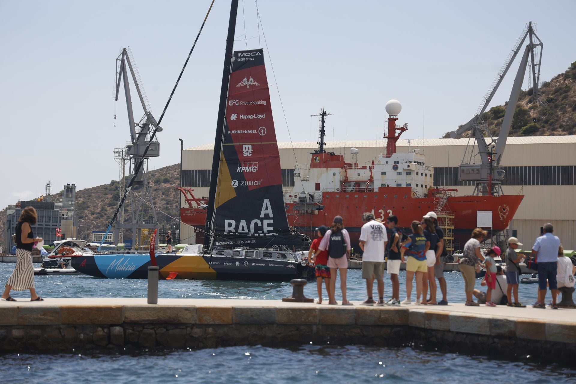 En imágenes, la Ocean Race conquista Cartagena