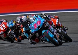 Máximo Quiles, liderando la Q2 de la clasificación del Gran Premio de Hungría.