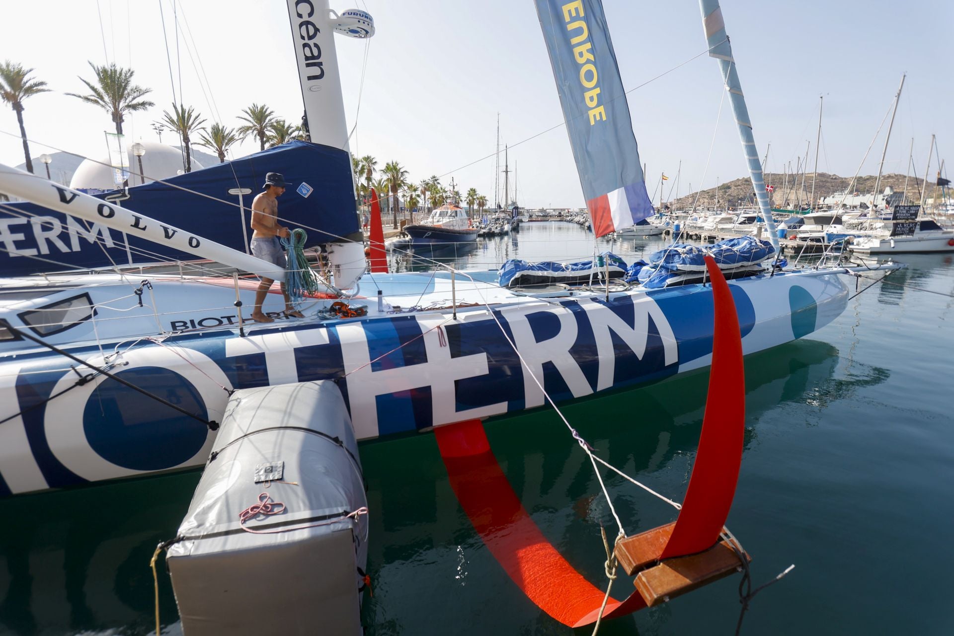Velas latinas y visitas a los barcos de la Ocean Race