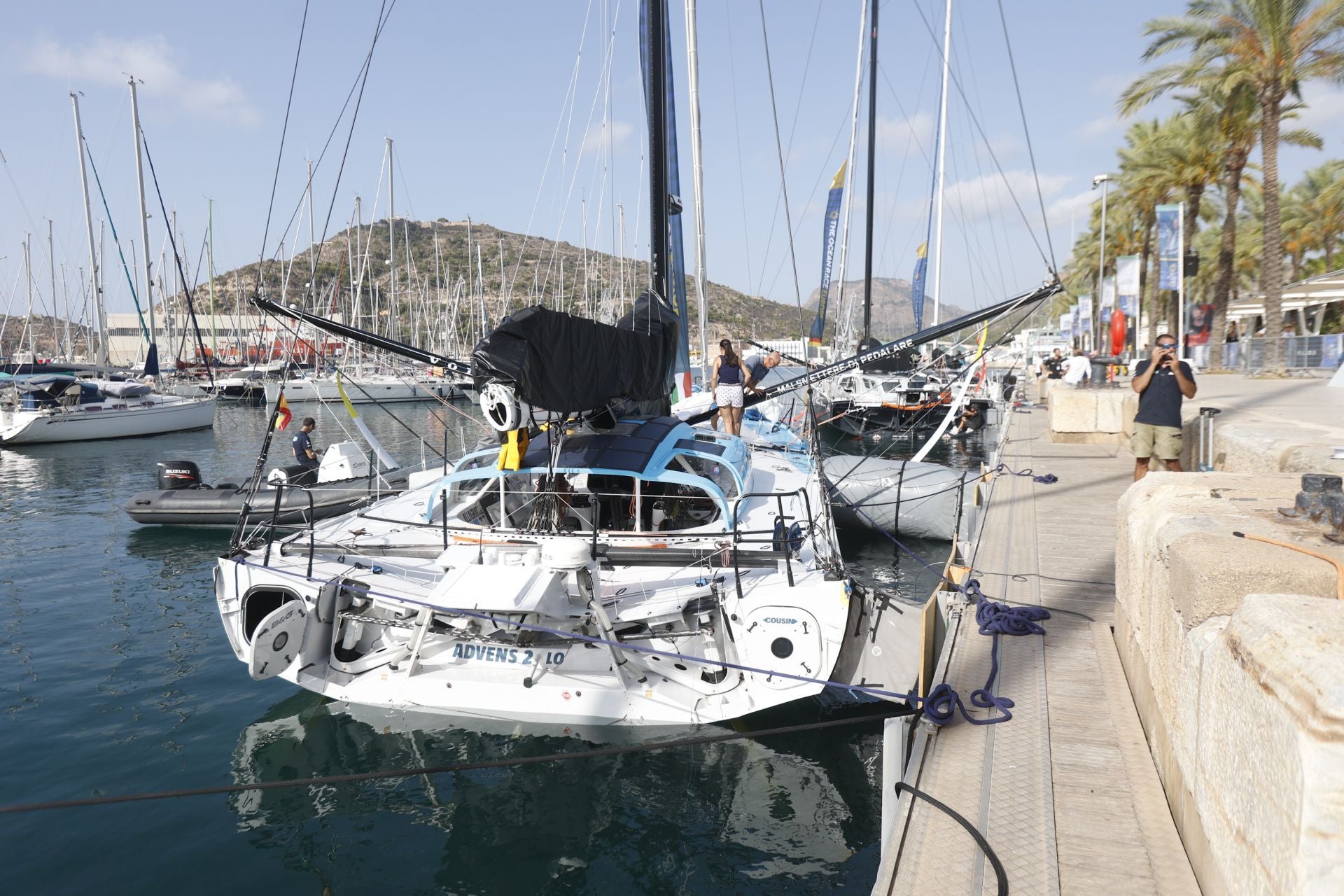 Velas latinas y visitas a los barcos de la Ocean Race