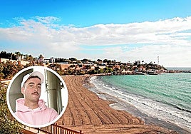 Cabo Roig. La playa oriolana ha sido uno de los destinos familiares de Óscar Ferrer, junto al camping de Moratalla y el campo de Cieza.