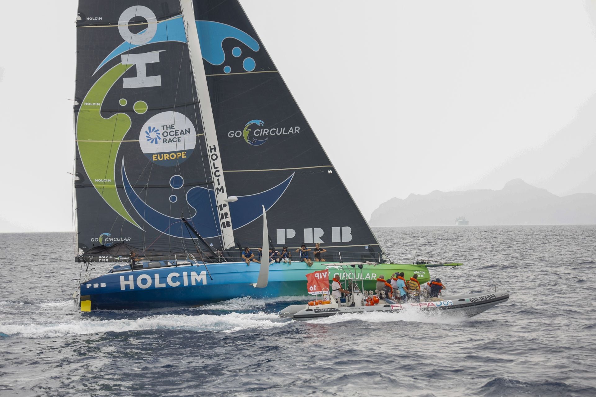 En imágenes, exhibición de una milla náutica de la Ocean Race en Cartagena