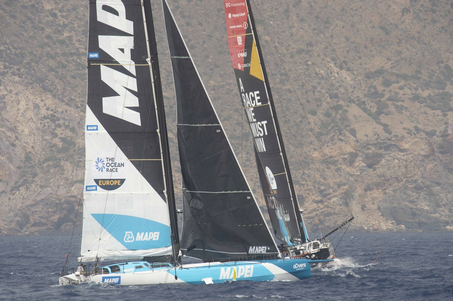 En imágenes, la Ocean Race se marcha de Cartagena hacia Niza