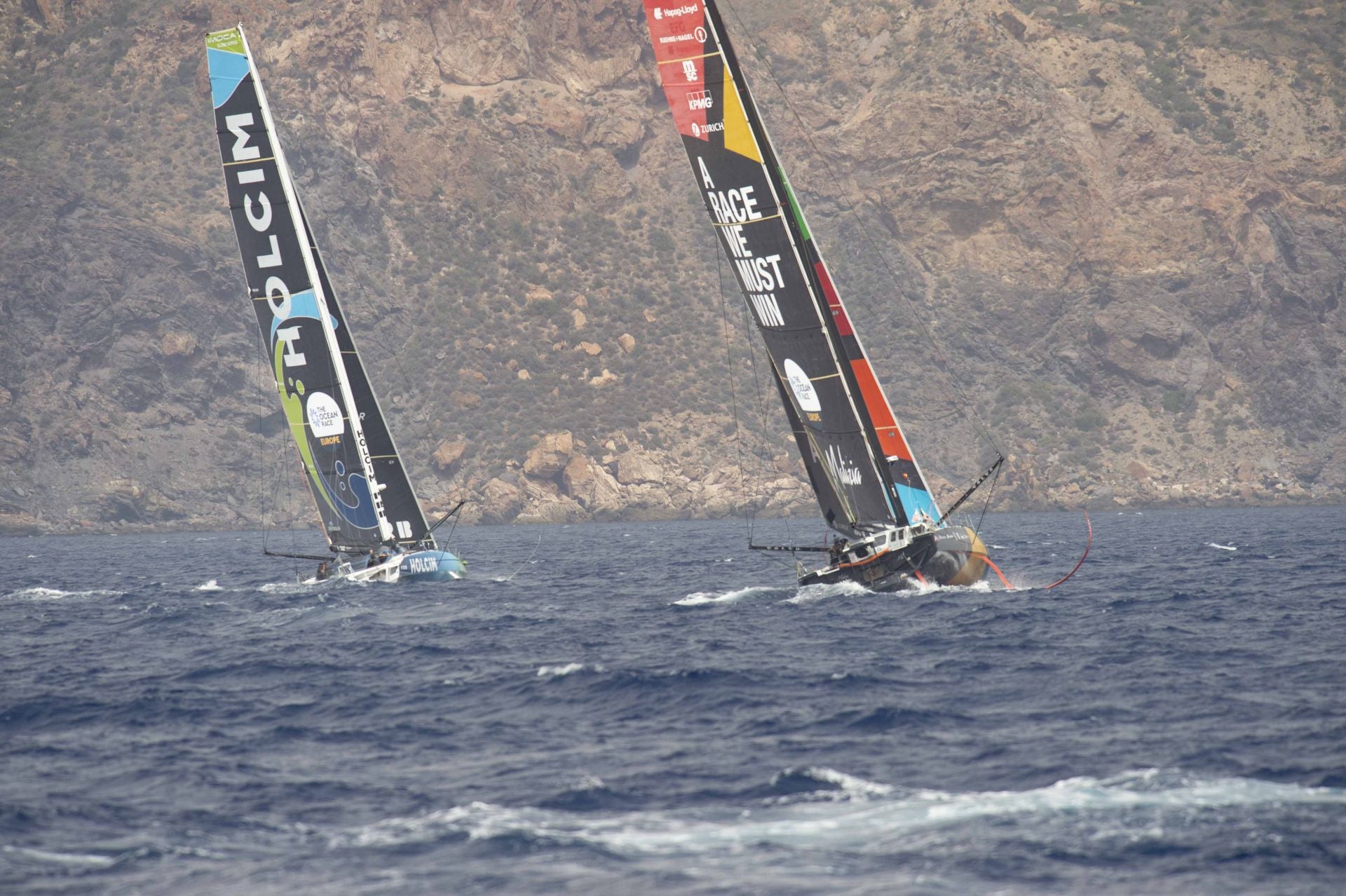 En imágenes, la Ocean Race se marcha de Cartagena hacia Niza