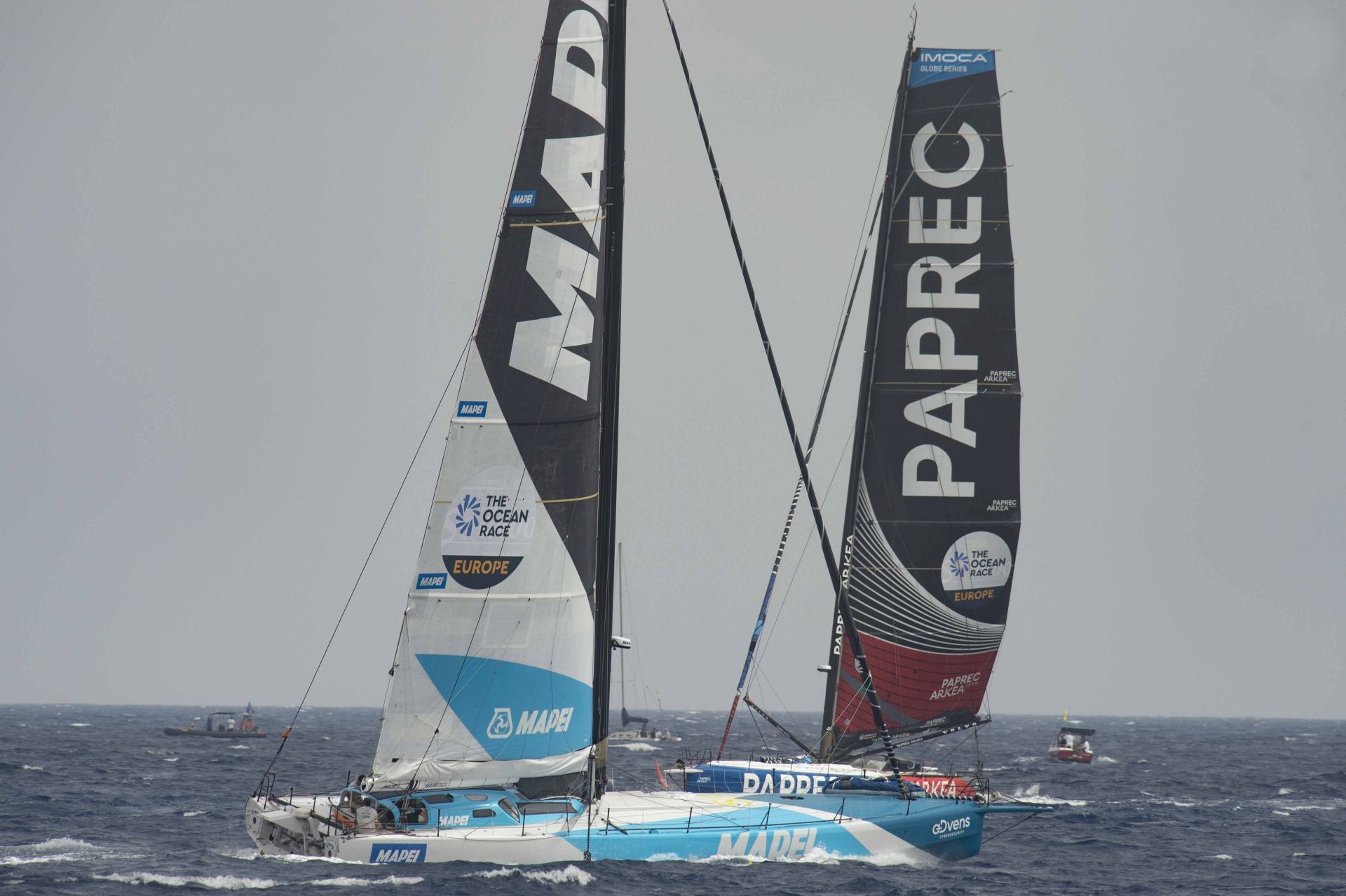 En imágenes, la Ocean Race se marcha de Cartagena hacia Niza