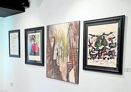 Obras expuestas en la galería Montcada Art.